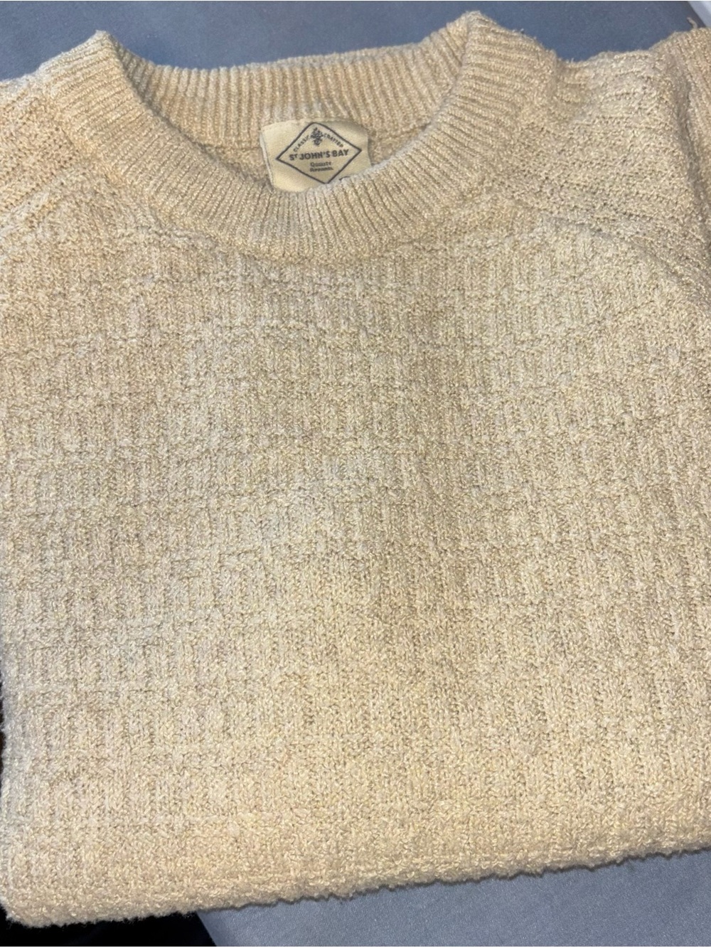 St. John's Bay women’s Cream Crewneck Sweater